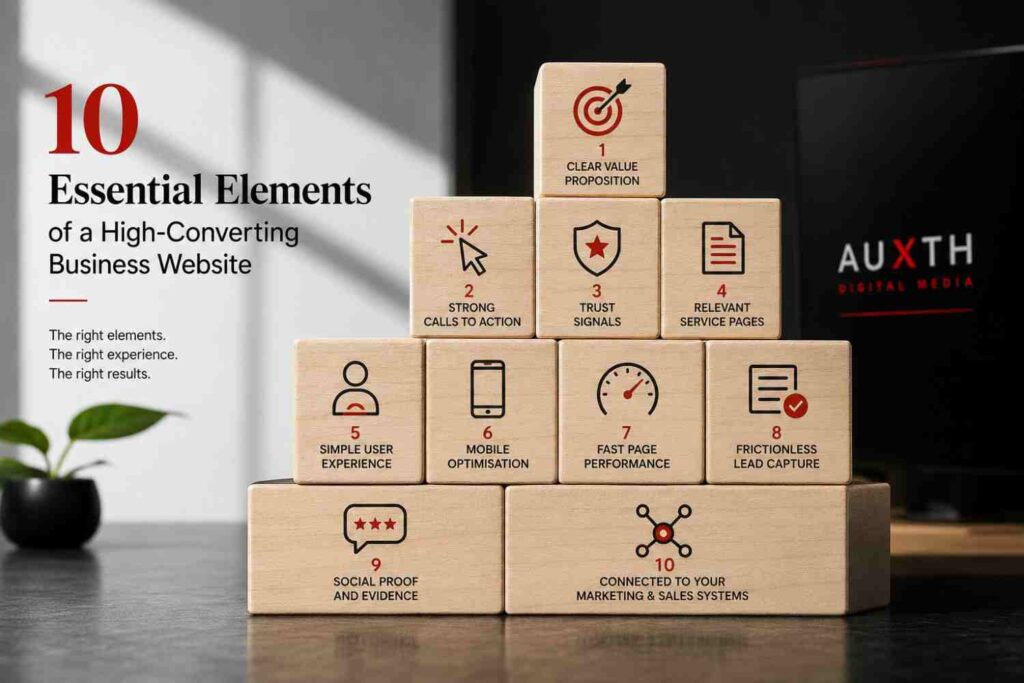 Essential elements of a high-converting business website