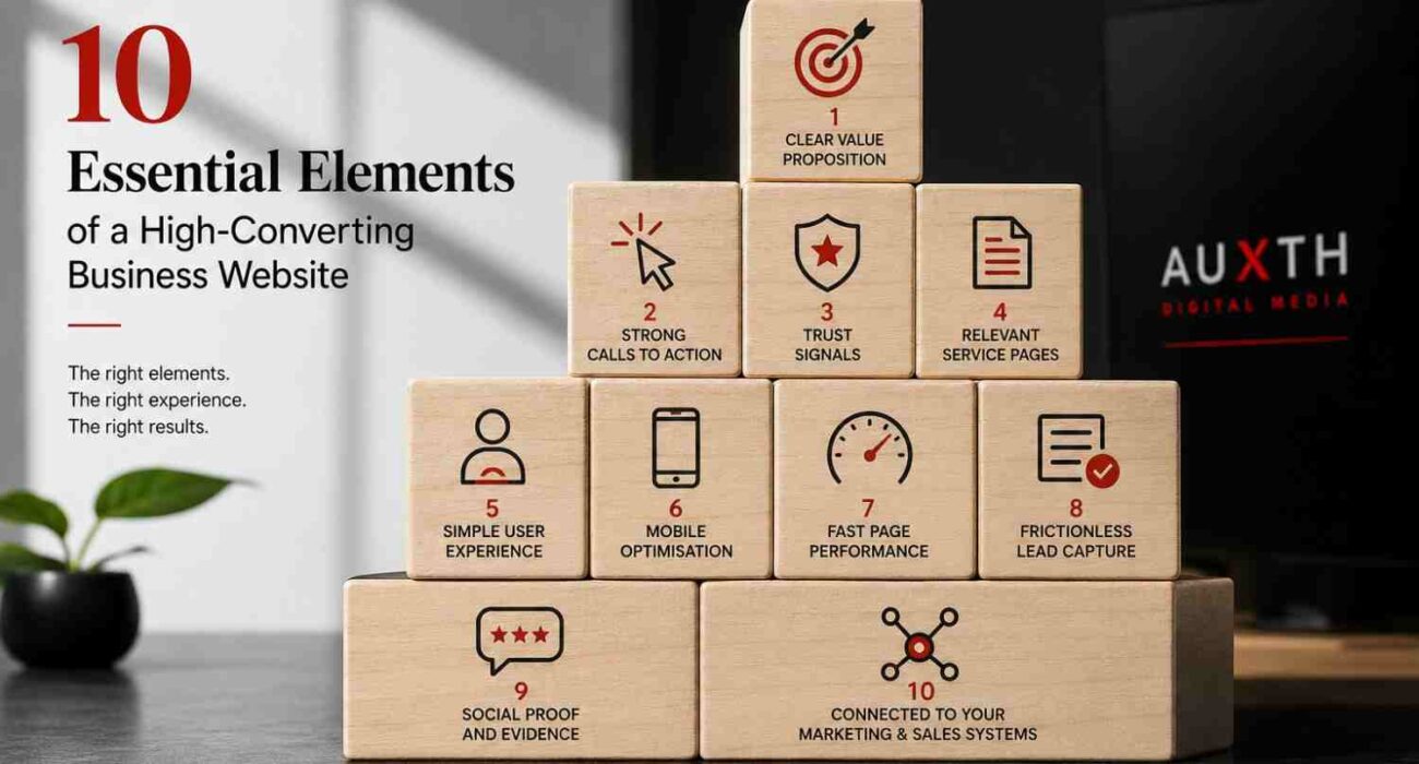Essential elements of a high-converting business website